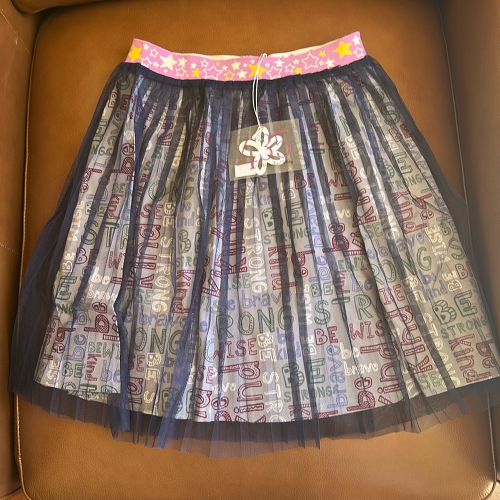 NWT Matilda Jane girls size 12 Be Brave Be Strong Skirt